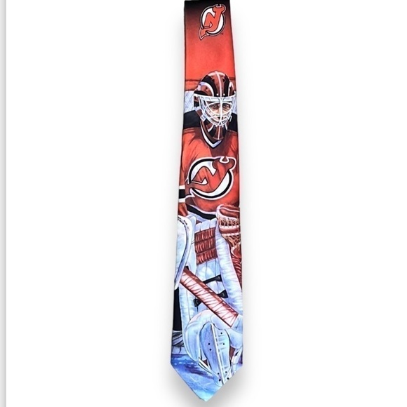 New Jersey Devils Original Ralph Marlin Tie Made in the USA 1992 - Picture 1 of 13